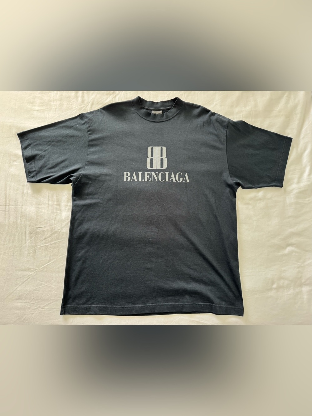 Balenciaga Oversize Black Nano BB T-Shirt NWOT